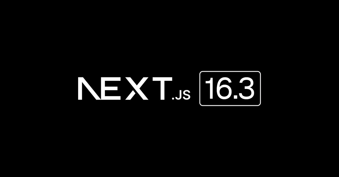 Next.js 16.3 官方發布文章主視覺