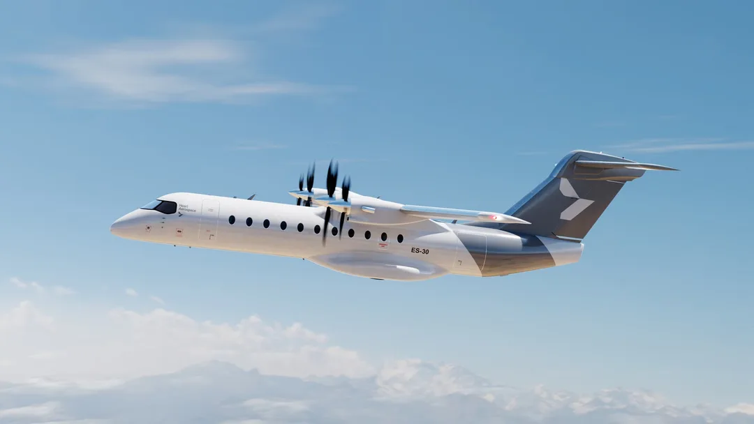 Heart Aerospace ES-30 三十座混能區域客機構想圖