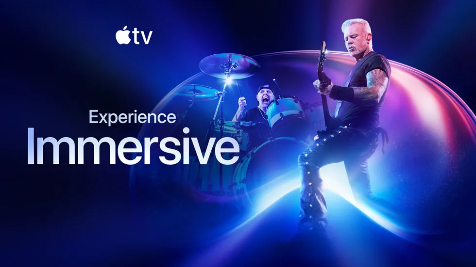 用戶戴住 Vision Pro 觀看 Apple Immersive 沉浸式影片
