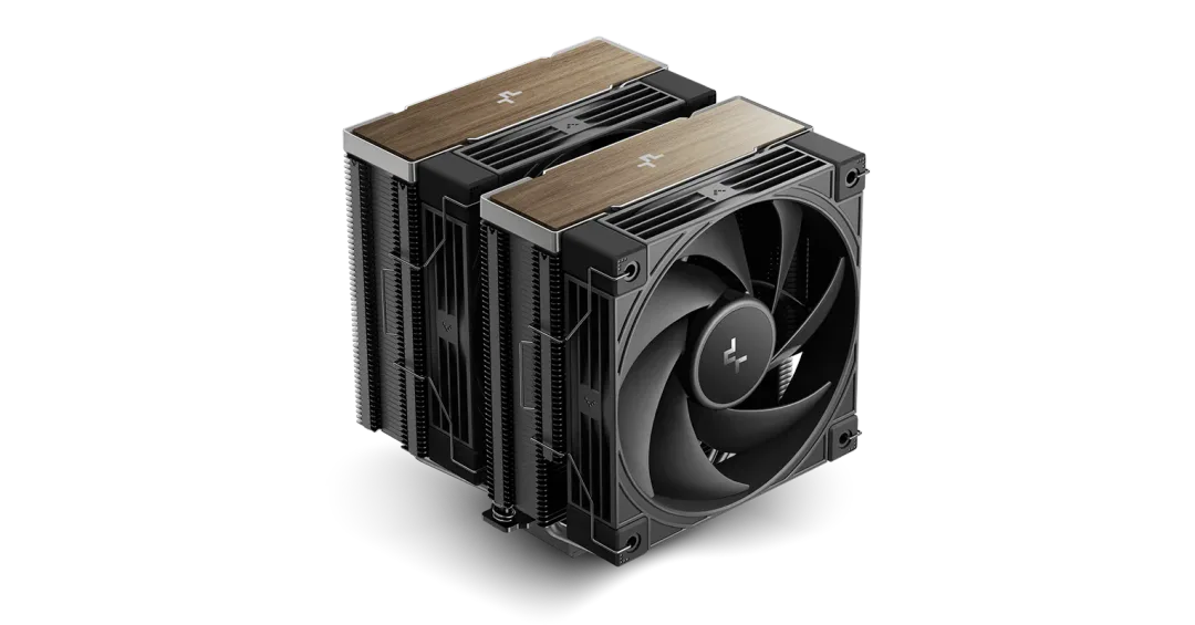 DeepCool AK620 G2 黑色雙塔風冷散熱器配木紋頂蓋