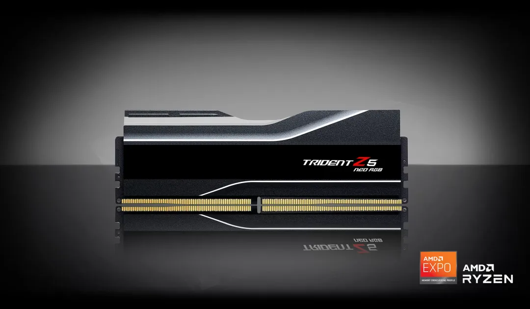 黑色 G.Skill Trident Z5 Neo RGB DDR5 RAM 套裝產品圖