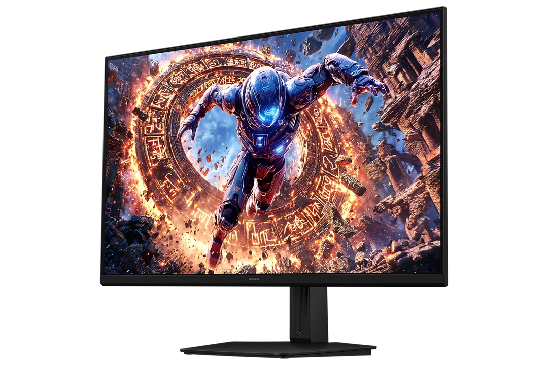 Samsung Odyssey G80HS 斜向展示屏幕同支架設計