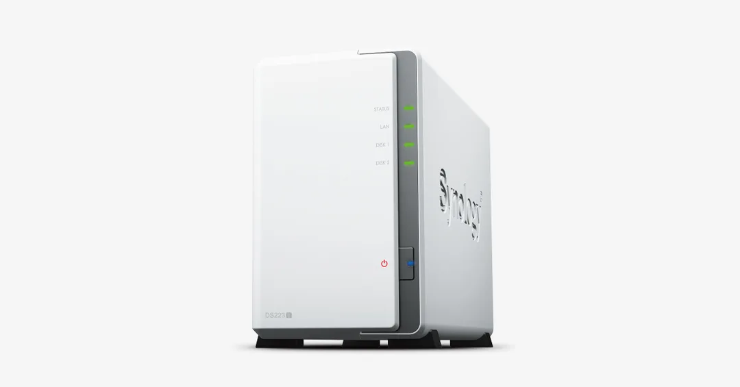 Synology DS223j 雙硬碟槽 NAS 官方產品圖