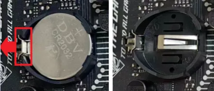 ASUS 官方示範拆出主機板 CR2032 CMOS 電池