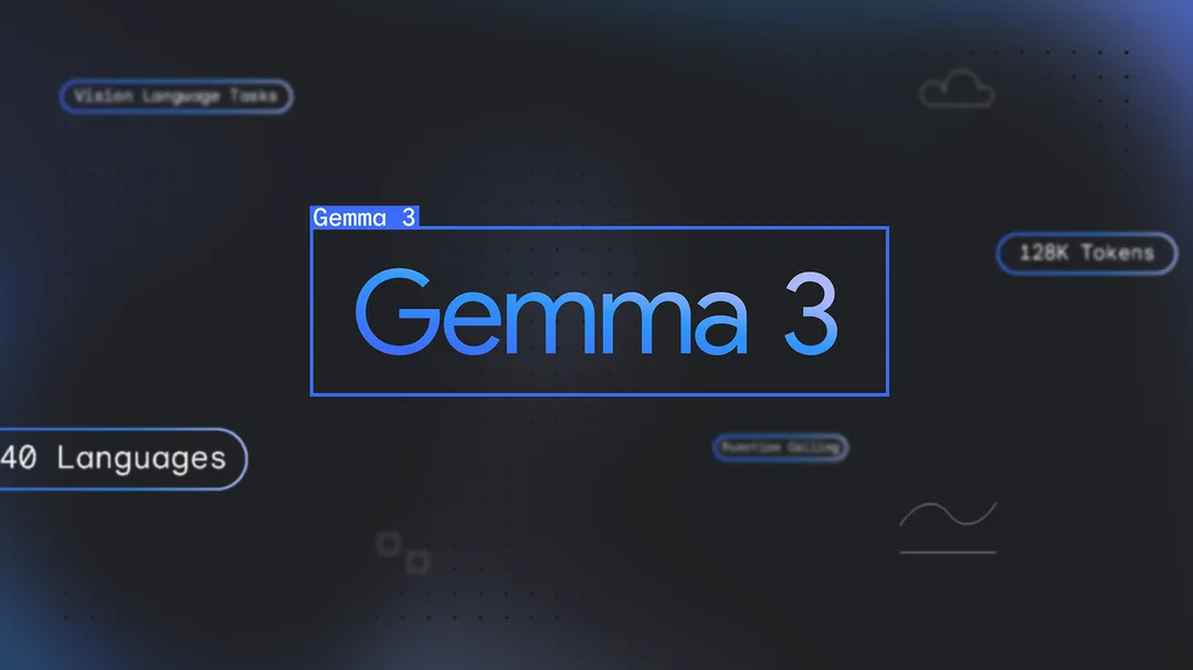 Google Gemma 3 開放模型官方介紹圖