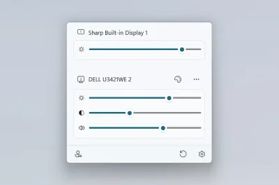Power Display 浮動面板顯示多個顯示器亮度、對比同音量控制