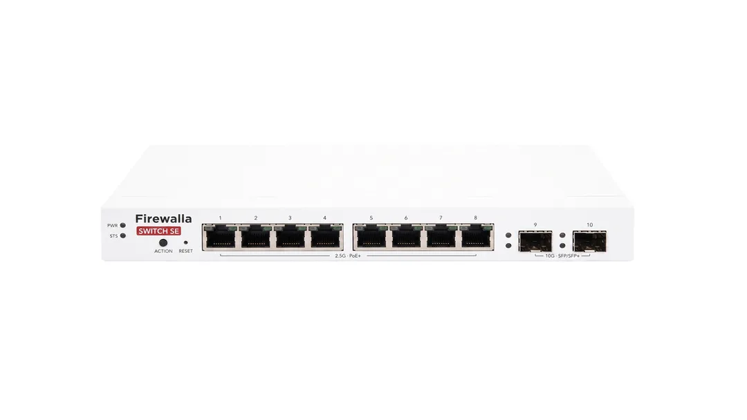 Firewalla Switch SE managed switch 機身同前置網絡接口