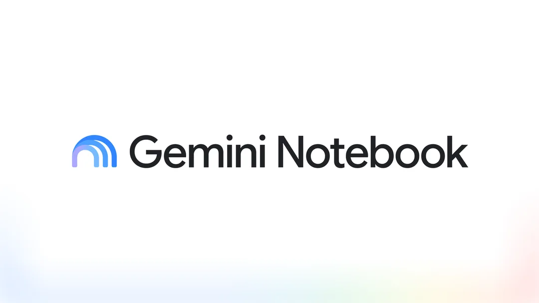 Gemini Notebook 官方產品畫面,顯示改名後嘅筆記簿介面